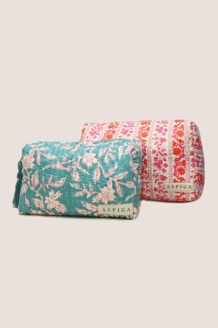 Aspiga Medium Block Print Wash Bag