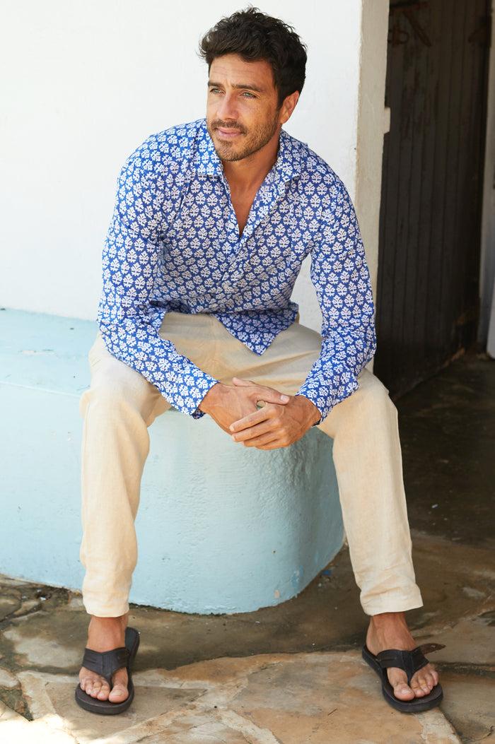 Aspiga Men's Leather Flip Flop