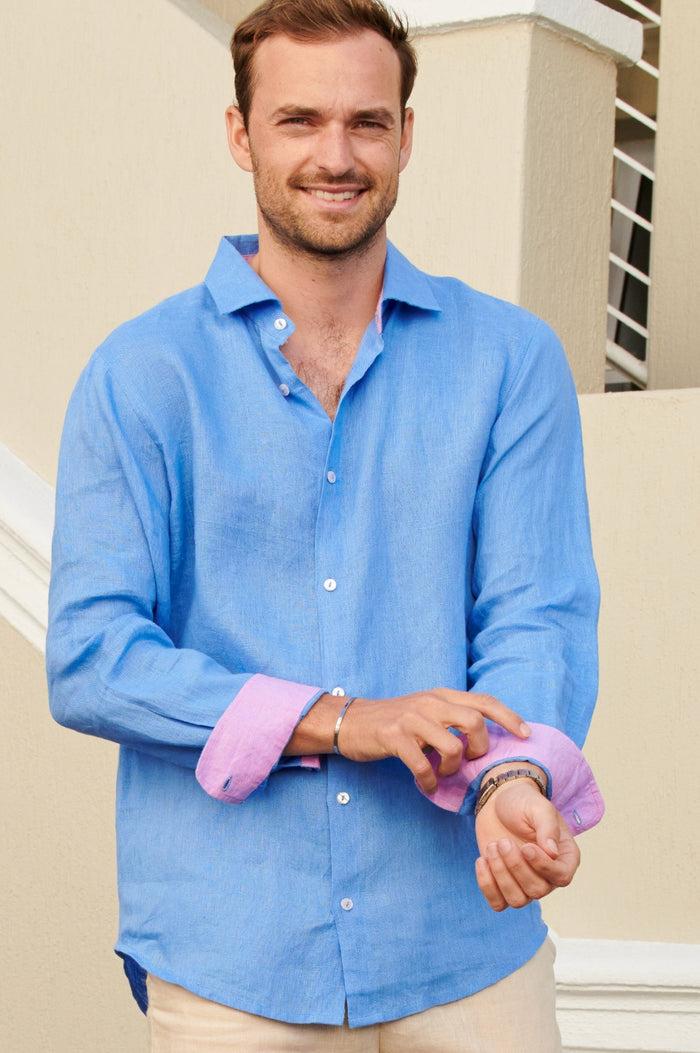 aspiga Men's Premium Linen Shirt