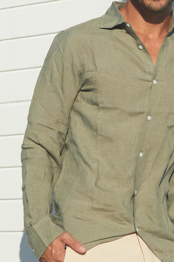 Aspiga Men's Premium Linen Shirt