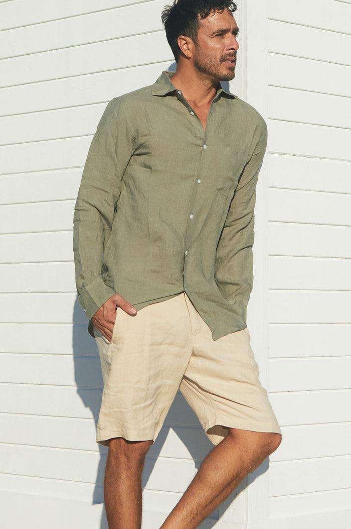 Aspiga Men's Premium Linen Shirt