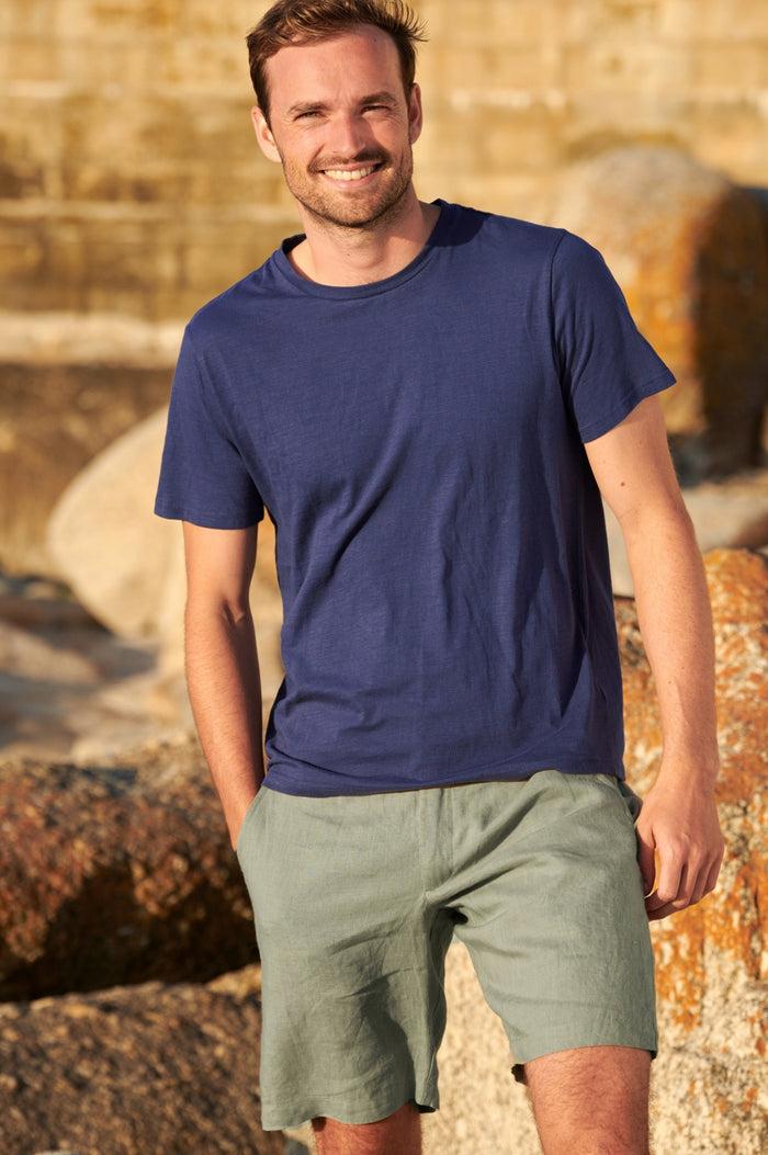 Aspiga Men's Premium Linen Shorts