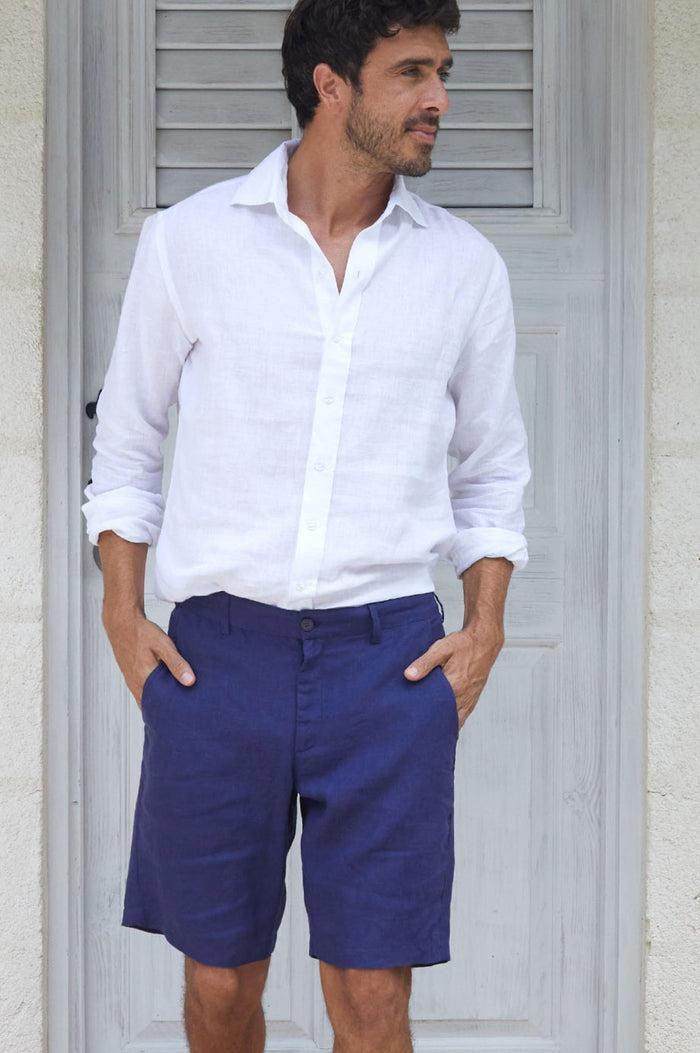 Aspiga Men's Premium Linen Shorts