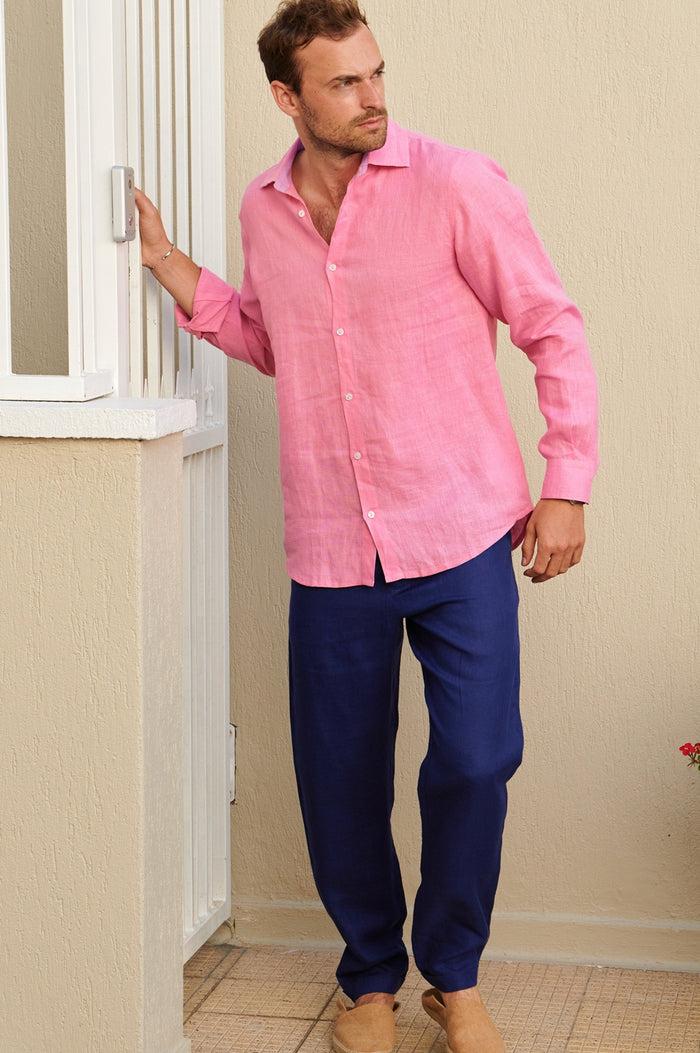 Aspiga Men's Premium Linen Trousers