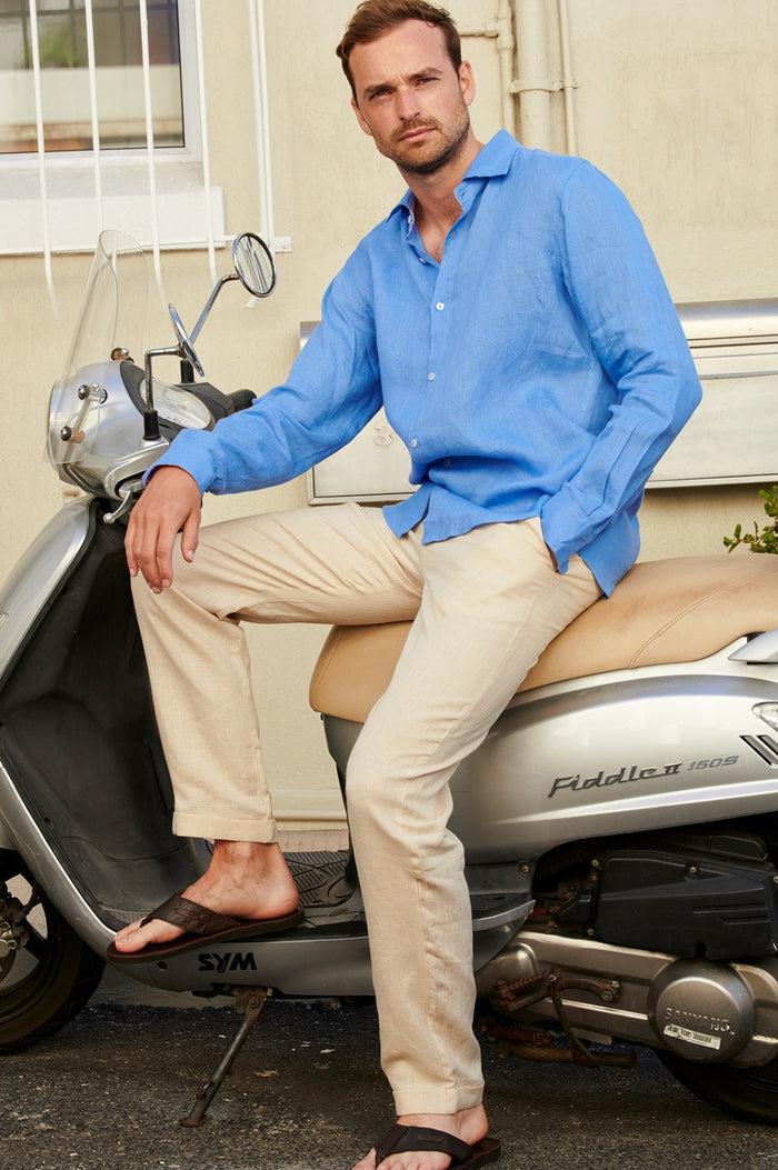 Aspiga Men's Premium Linen Trousers