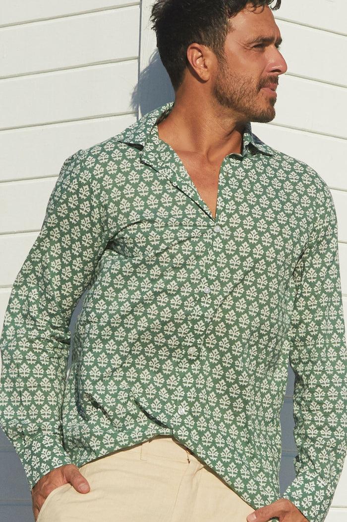 Aspiga Men's Printed Cotton Shirt