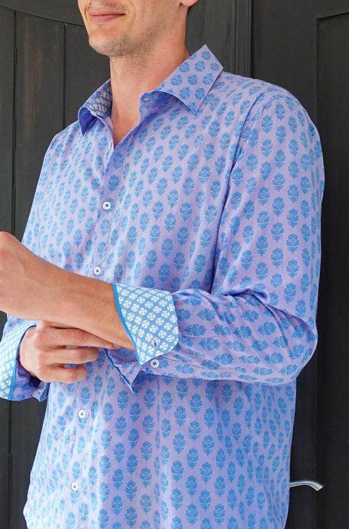 Aspiga Men's Printed Cotton Shirt