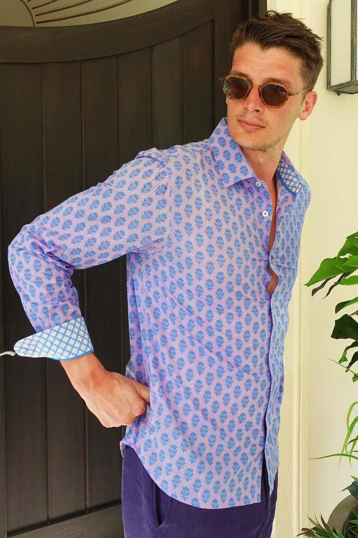 Aspiga Men's Printed Cotton Shirt