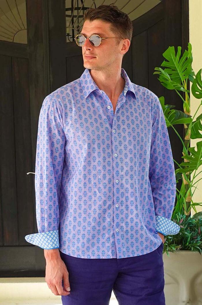 aspiga Men's Printed Cotton Shirt