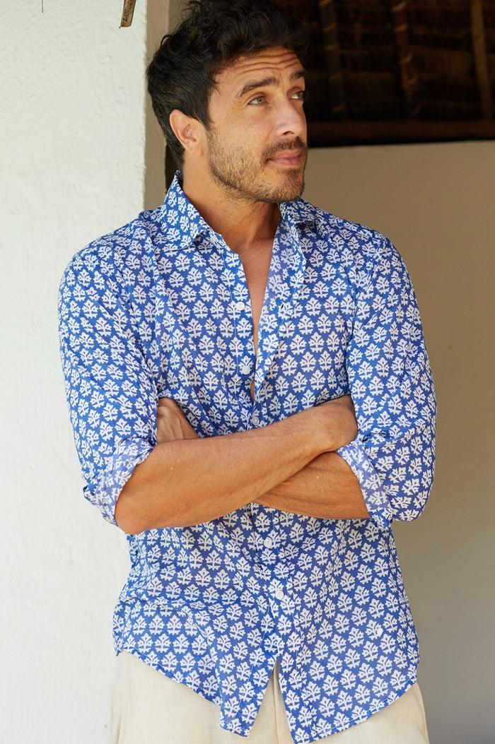 Aspiga Men's Printed Cotton Shirt