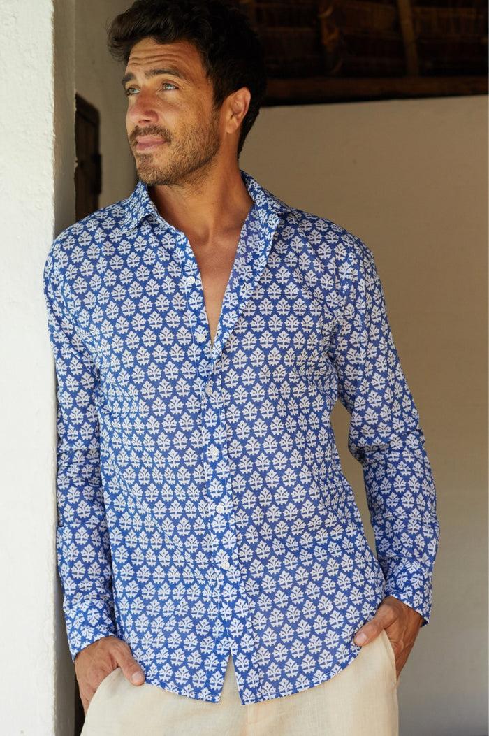aspiga Men's Printed Cotton Shirt