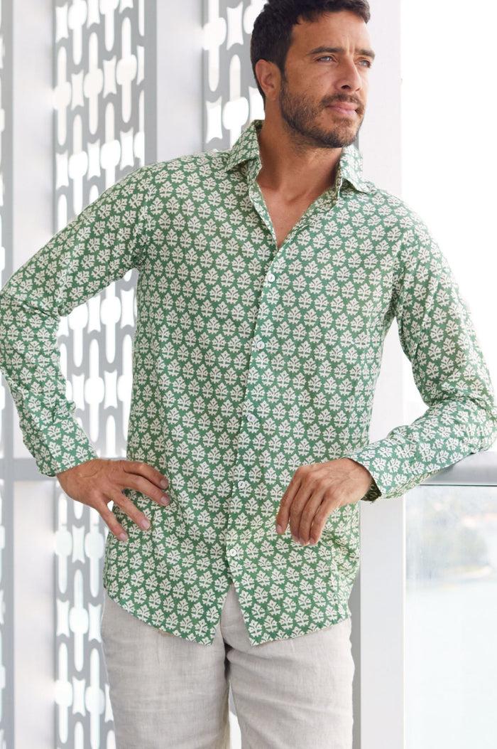 aspiga Men's Printed Cotton Shirt