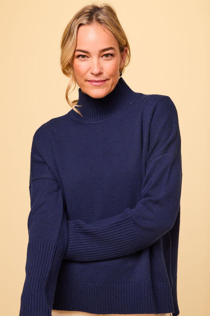 aspiga Merino Wool Funnel Neck Jumper