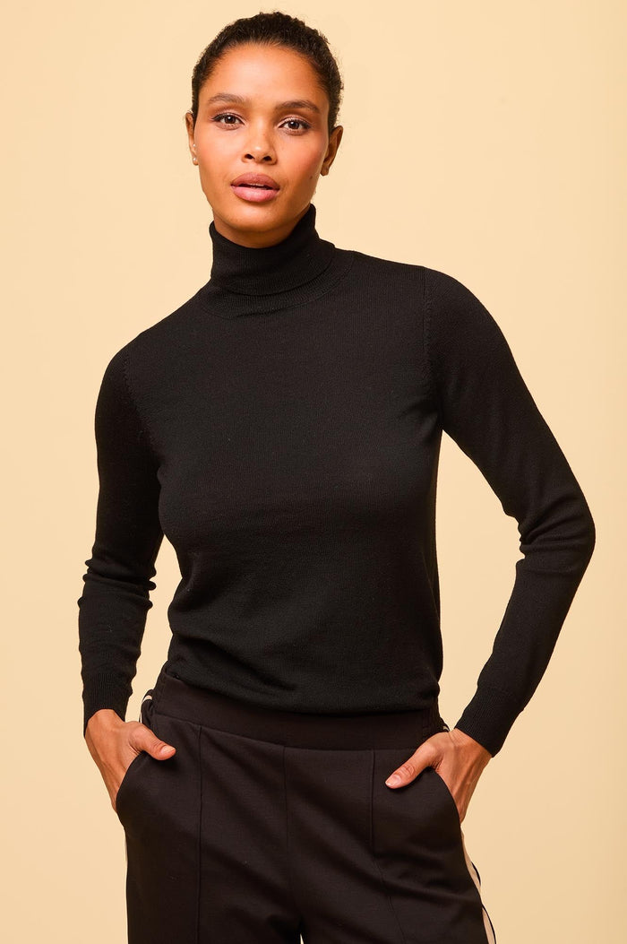 Aspiga Merino Wool Polo Neck Base Layer