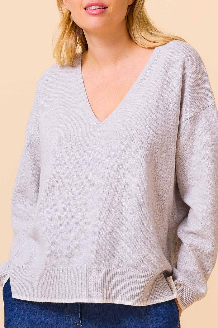 Aspiga Merino Wool V-Neck Jumper
