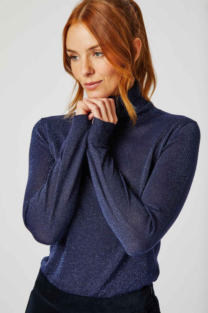 Aspiga Metallic Knit Polo