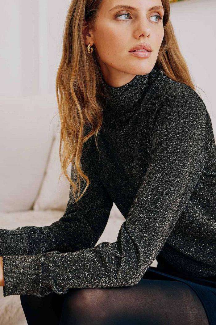 Aspiga Metallic Knit Polo