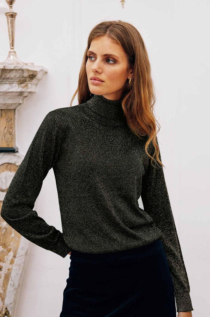 aspiga Metallic Knit Polo