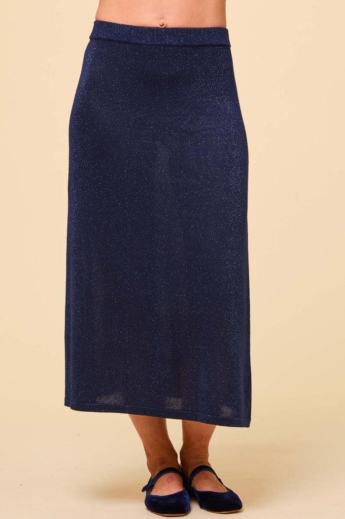 Aspiga Metallic Knit Skirt