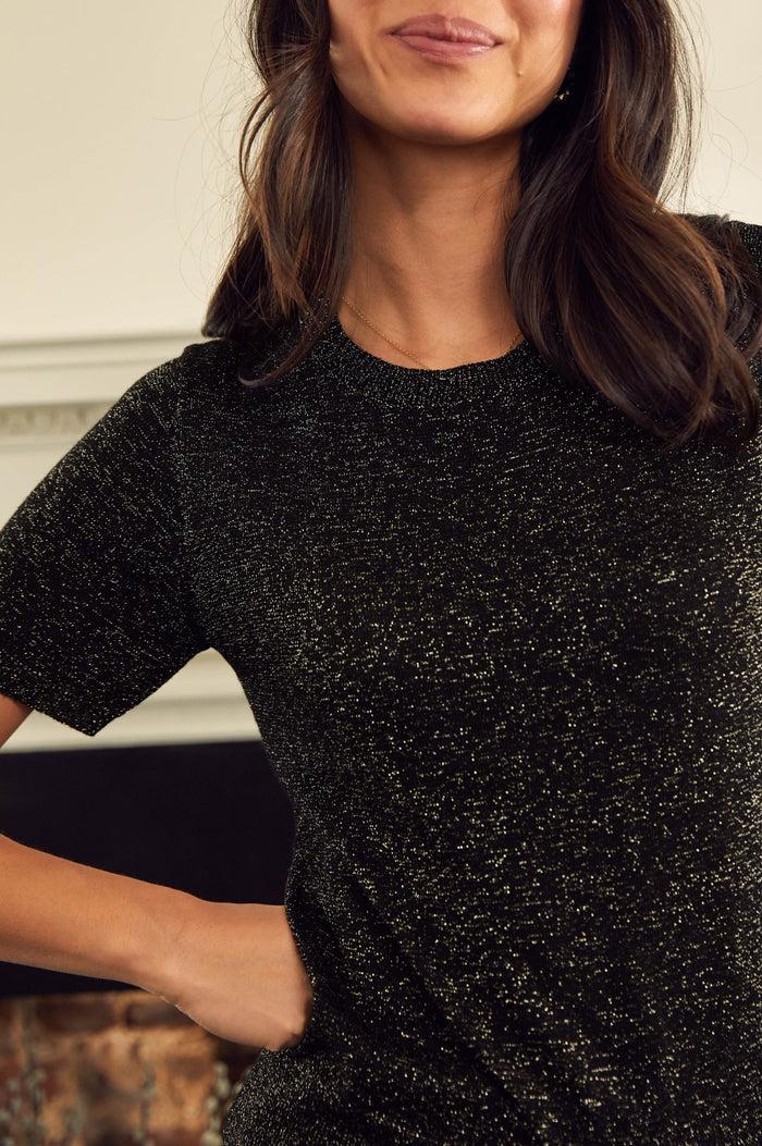Aspiga Metallic Knit T-Shirt