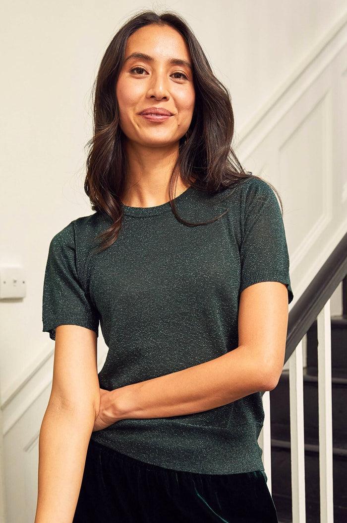 Aspiga Metallic Knit T-Shirt