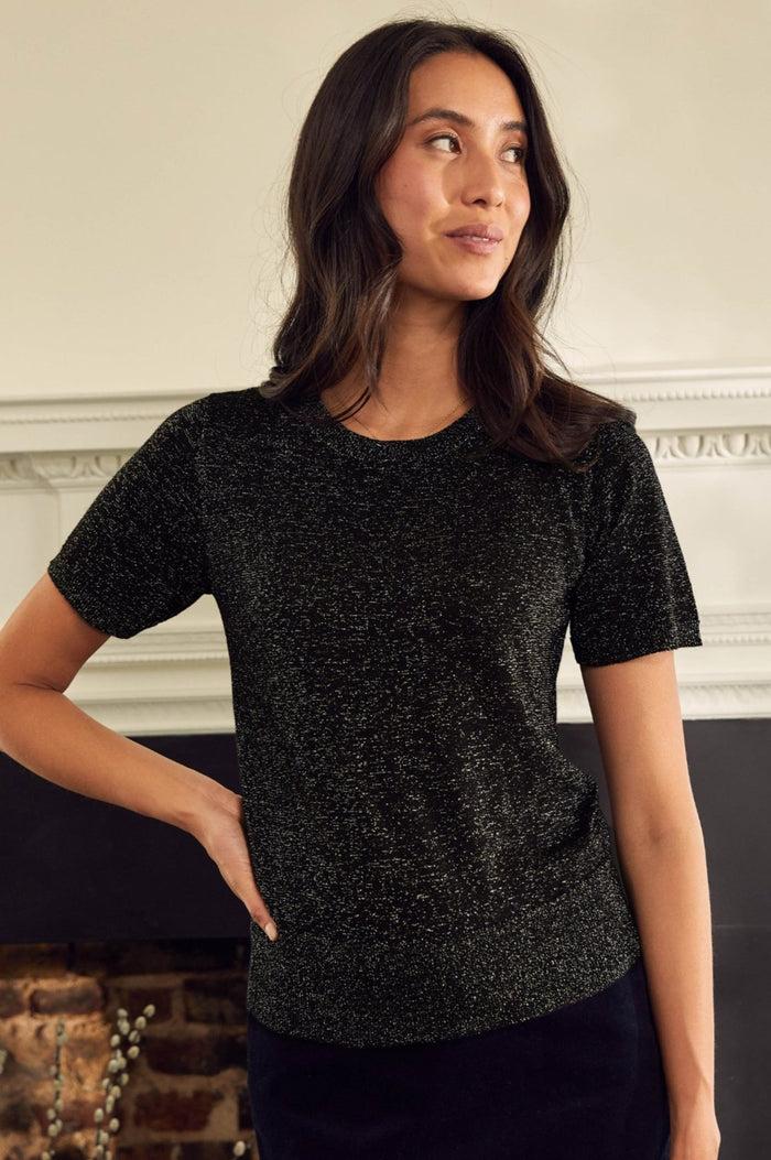 aspiga Metallic Knit T-Shirt