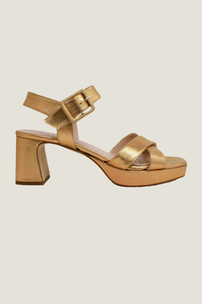 aspiga Metallic Platform Heels