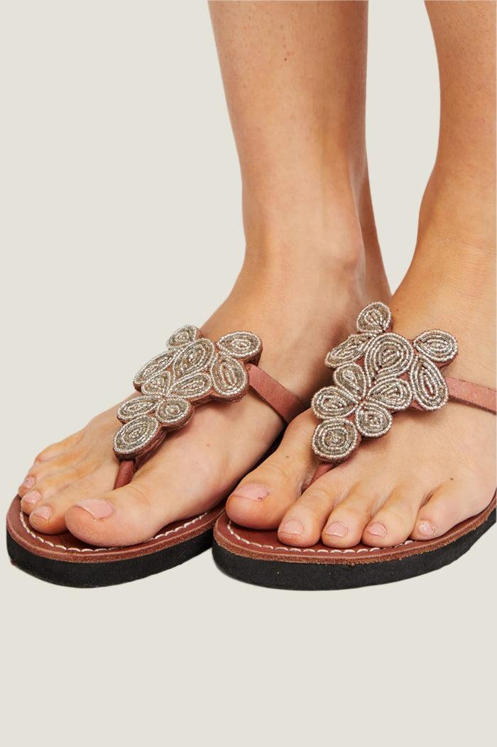 Aspiga Mia Full Beaded Heel Sandals