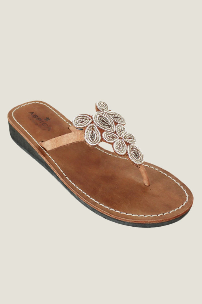 Aspiga Mia Full Beaded Heel Sandals