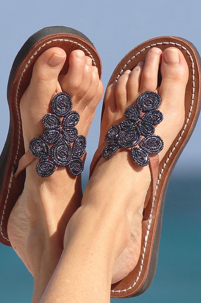 Aspiga Mia Full Beaded Heel Sandals