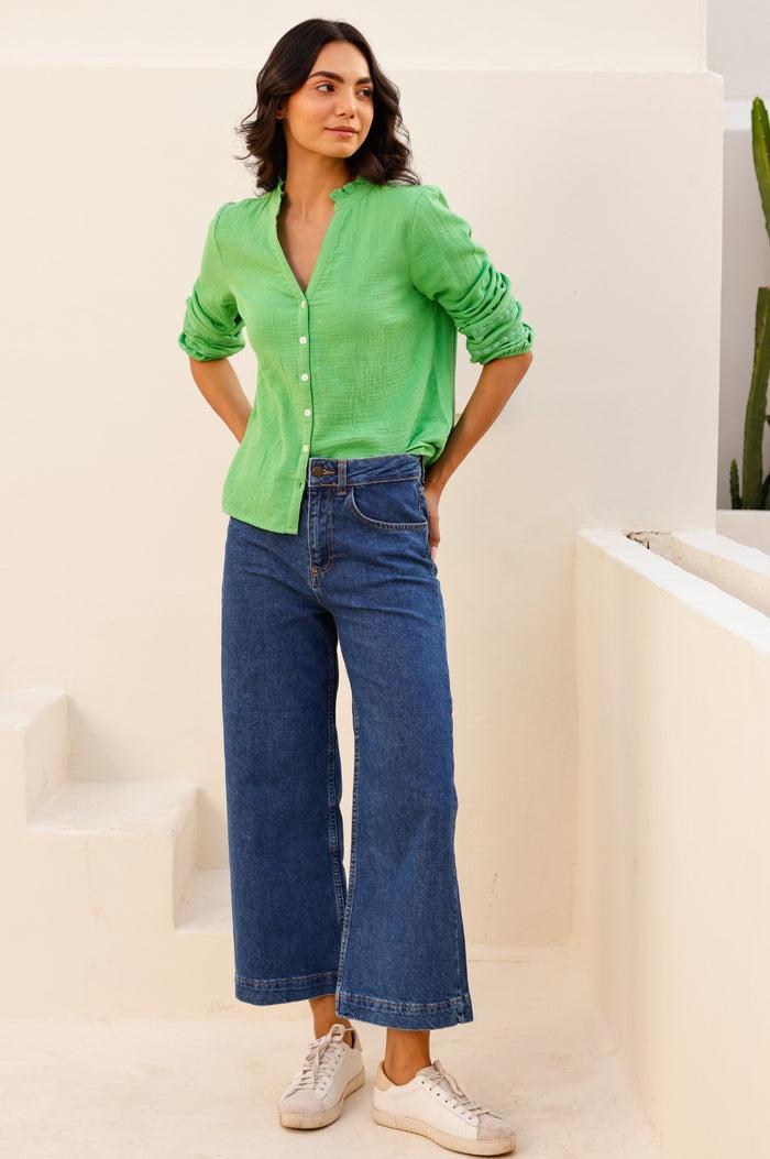 Aspiga Mina Organic Cotton Cheesecloth Blouse