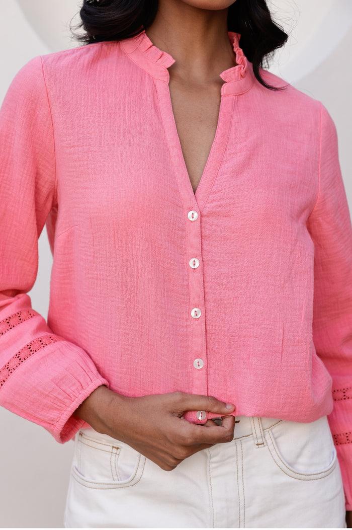 Aspiga Mina Organic Cotton Cheesecloth Blouse