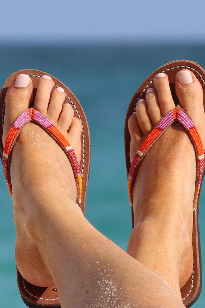 Aspiga Naisha Soft Padded Sole Leather Sandals