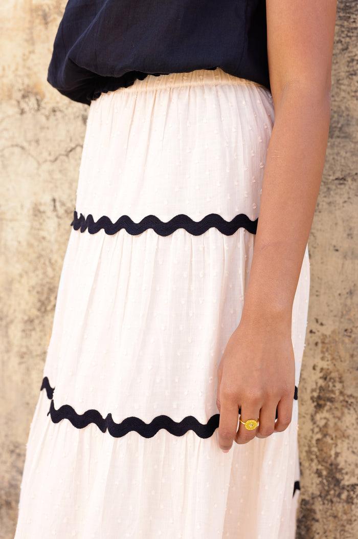 Aspiga Organic Cotton Dobby Ric Rac Skirt