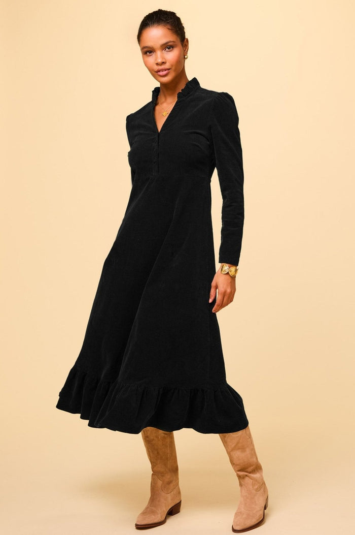 aspiga Percy Midi Stretch Corduroy Dress