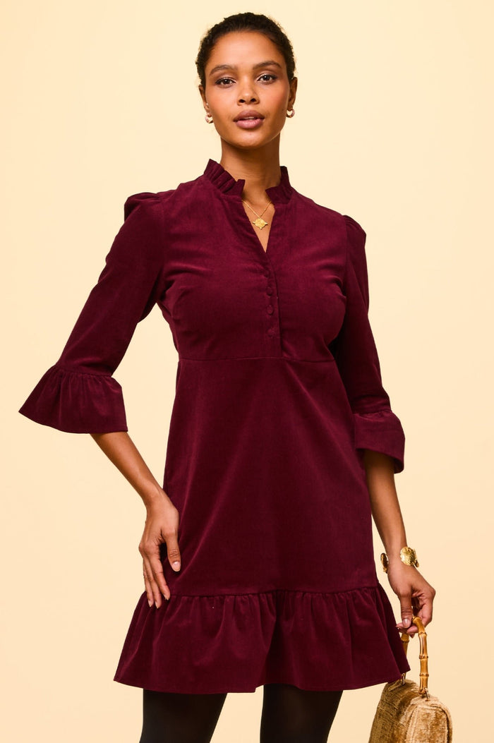 Aspiga Percy Short Stretch Corduroy Dress