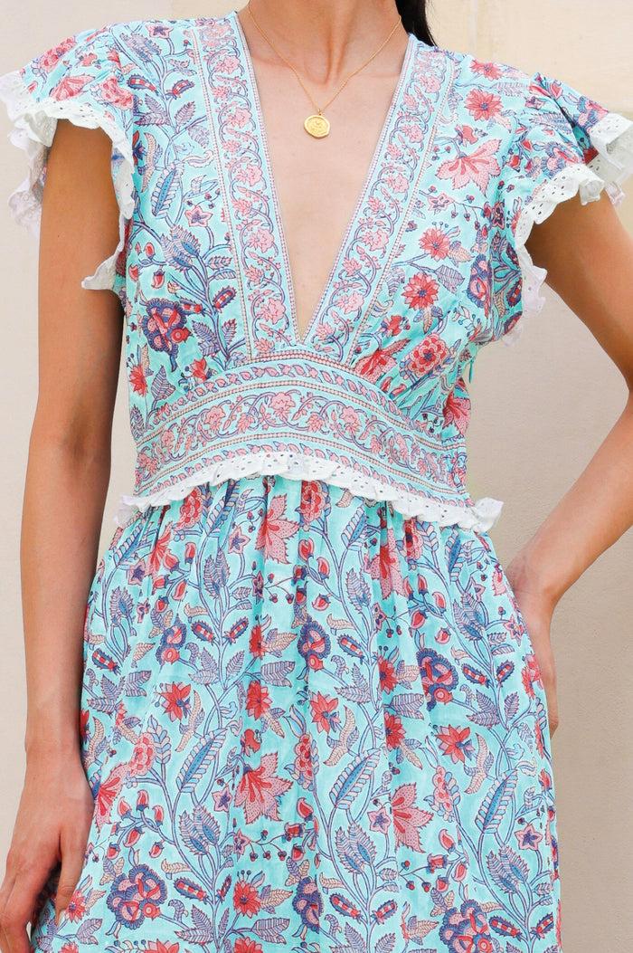 Aspiga Pippa Block Print Dress