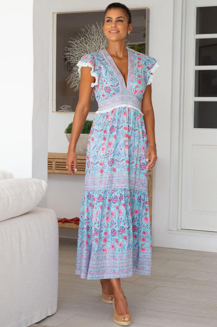 Aspiga Pippa Block Print Dress