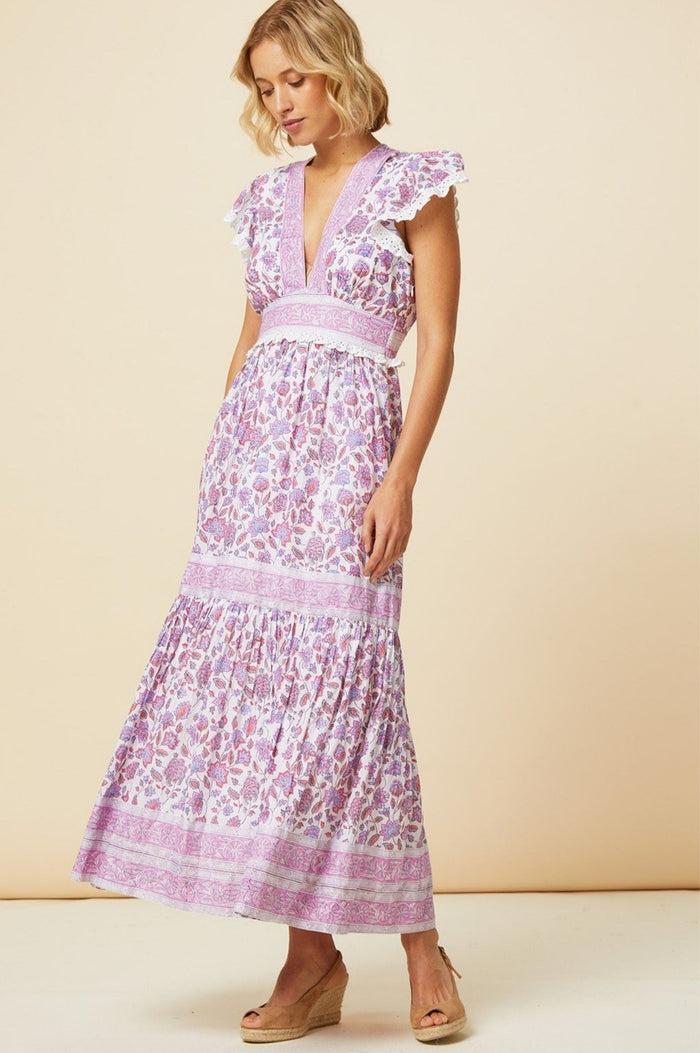 Aspiga Pippa Block Print Dress