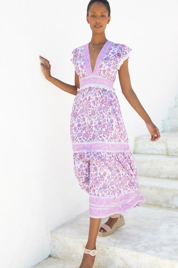 Aspiga Pippa Block Print Dress