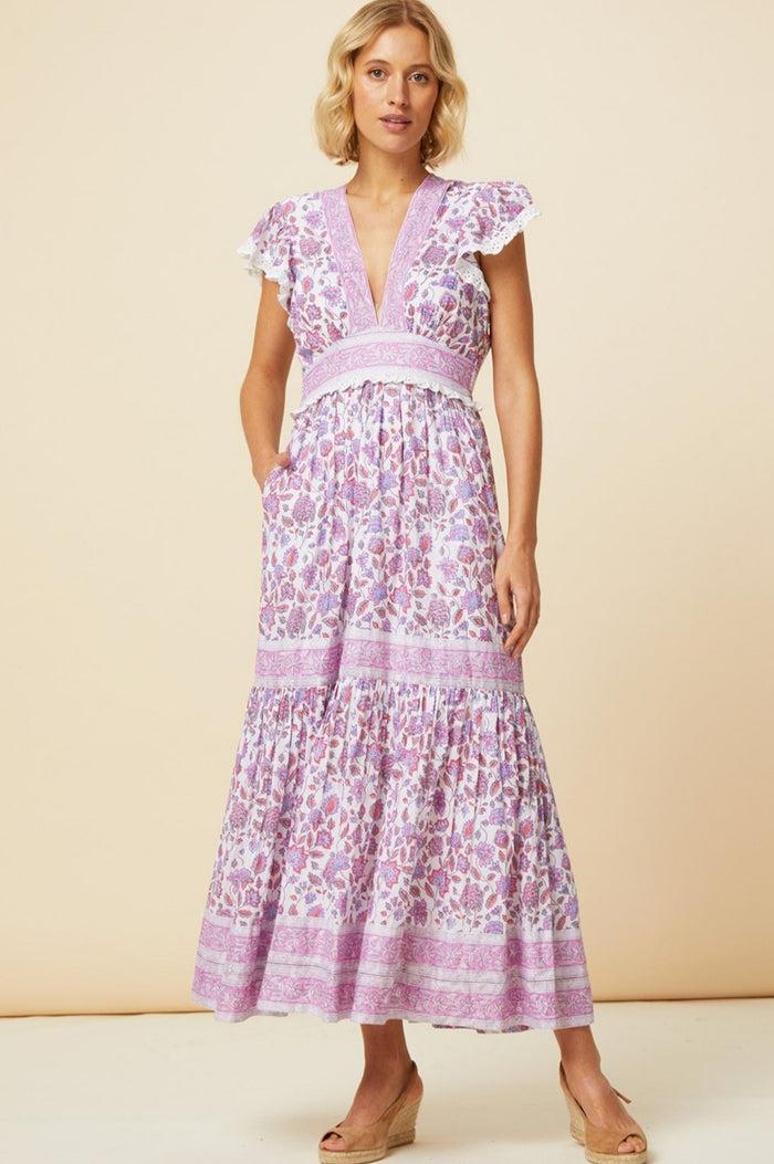 aspiga Pippa Block Print Dress