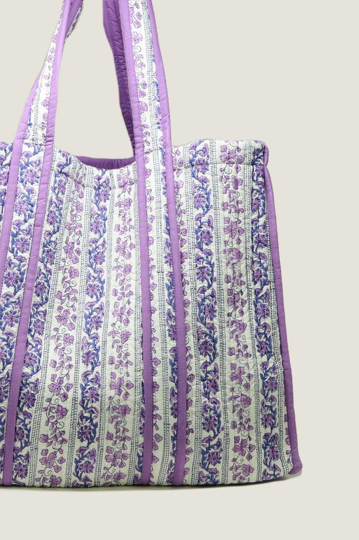 Aspiga Quilted Block Print Tote Bag