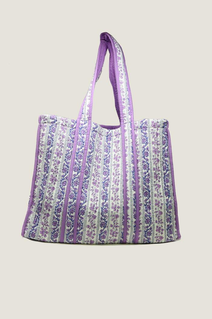 Aspiga Quilted Block Print Tote Bag