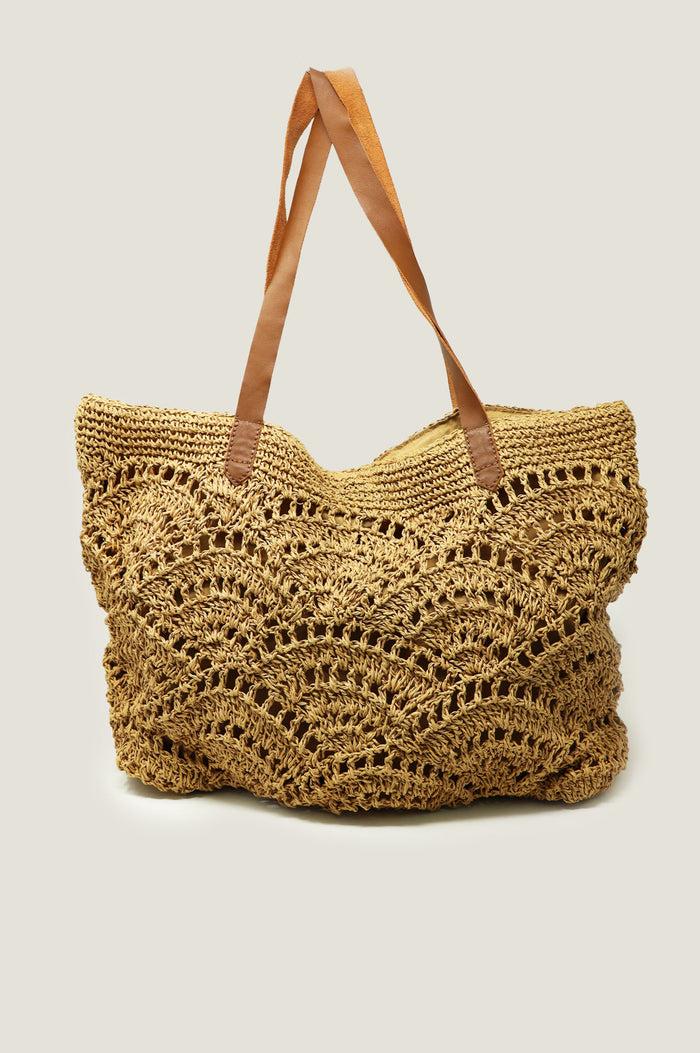 Aspiga Raffia Crochet Beach Bag