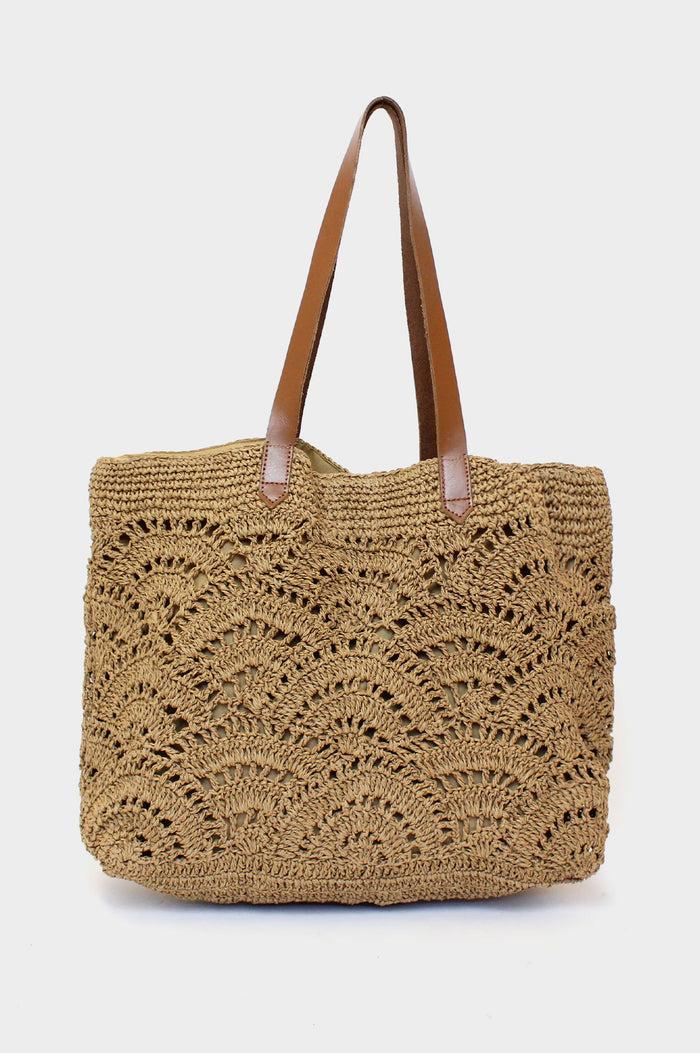 aspiga Raffia Crochet Beach Bag