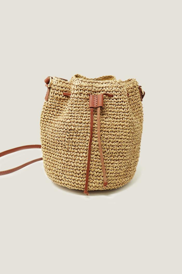 Aspiga Raffia Crossbody Pouch Bag