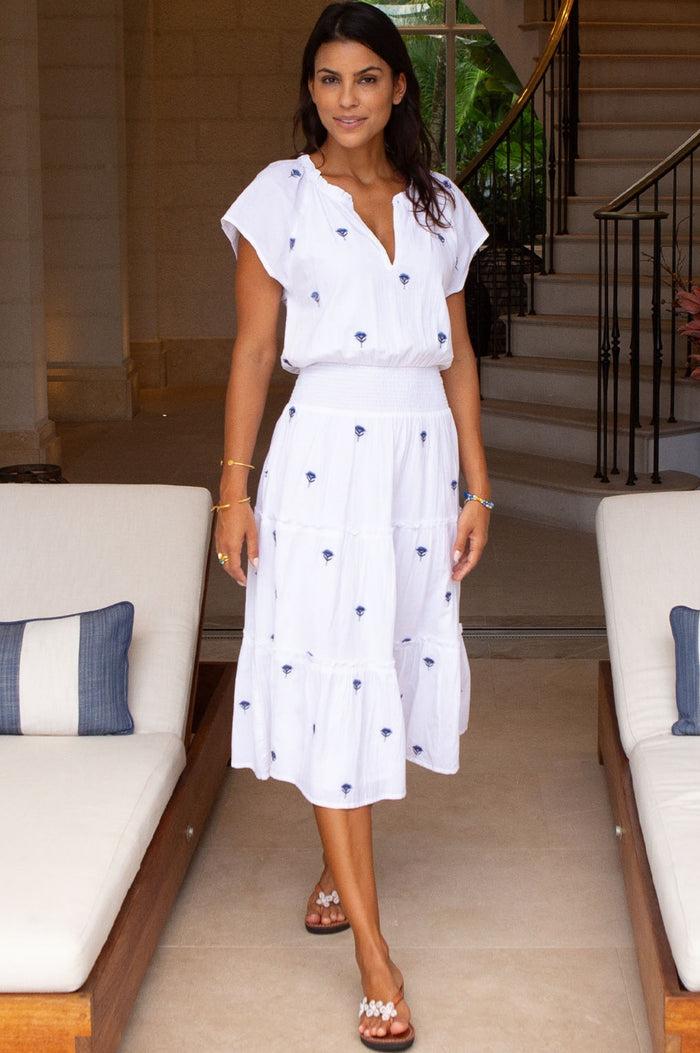 Aspiga Riley Embroidered Organic Cotton Dress