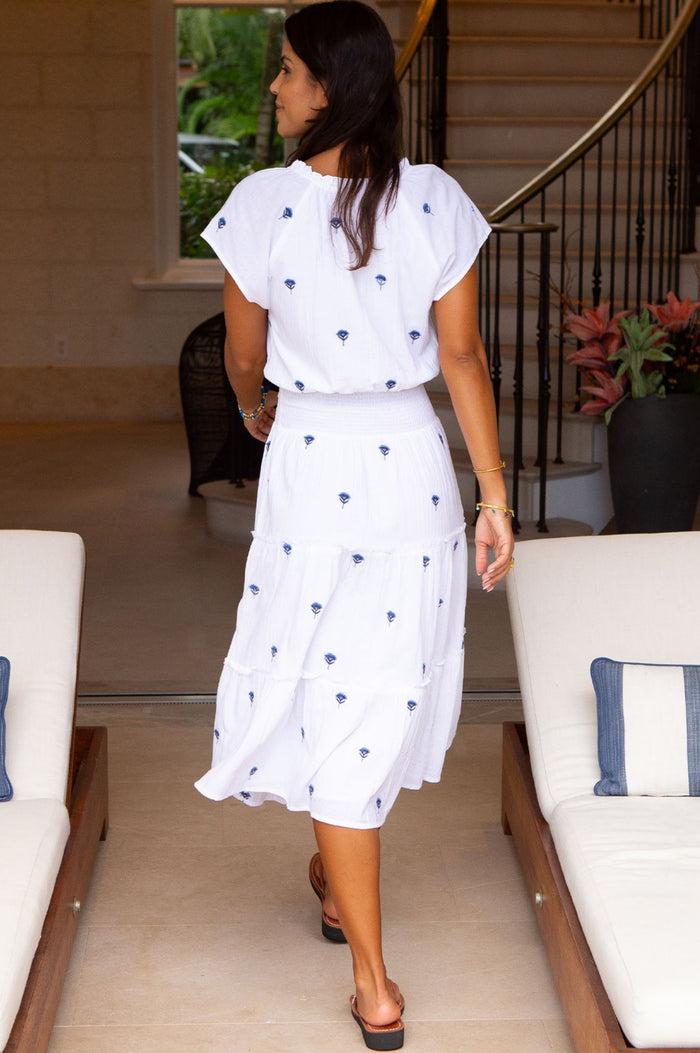 Aspiga Riley Embroidered Organic Cotton Dress