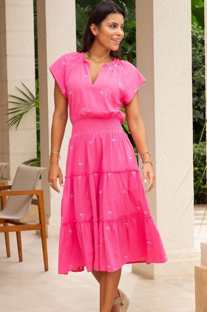 Aspiga Riley Embroidered Organic Cotton Dress