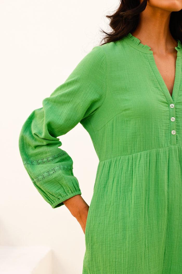 Aspiga Sadie Organic Cotton Cheesecloth Dress